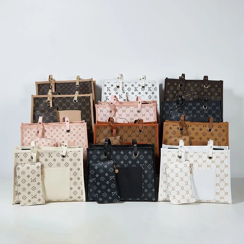 Ensemble Sac Cabas 2-en-1 avec Pochette Assortie – Amazone Chic