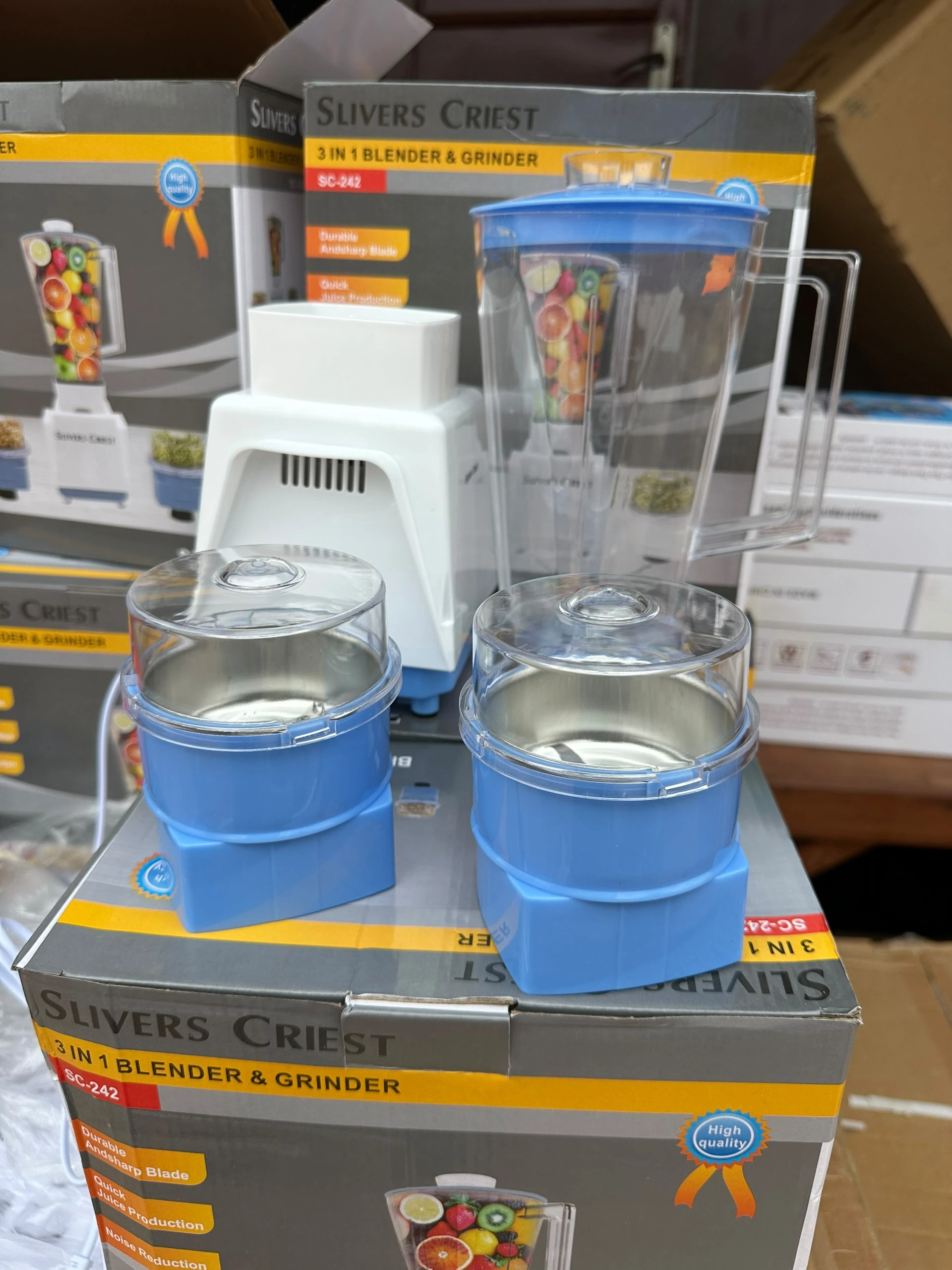 Blender & Moulin 3-en-1 Slivers Criest SC-242 (Bleu) – Amazone Chic
