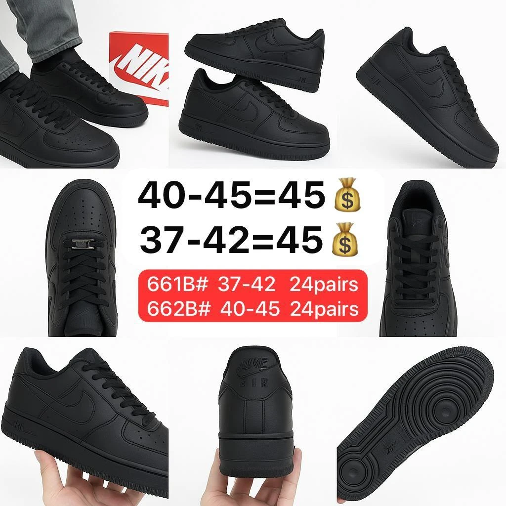 Baskets Sneakers Nike Air Force 1 Low – Full Black